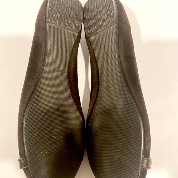 Tory Burch Chocolate Suede Aaden Ballet Flat Size 8.5 - Picture 7 of 7